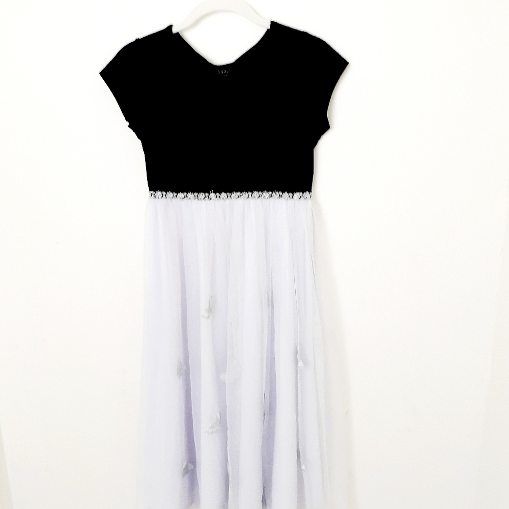 Jenny annie Dots Big Girls Black Velvet Dress Sz13